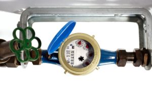 Contatore acqua con rubinetto rotondo